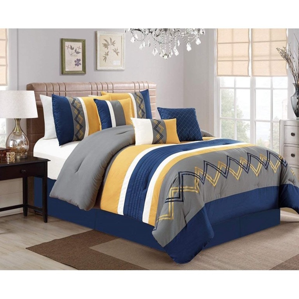 Queen 7 piece comforter set
